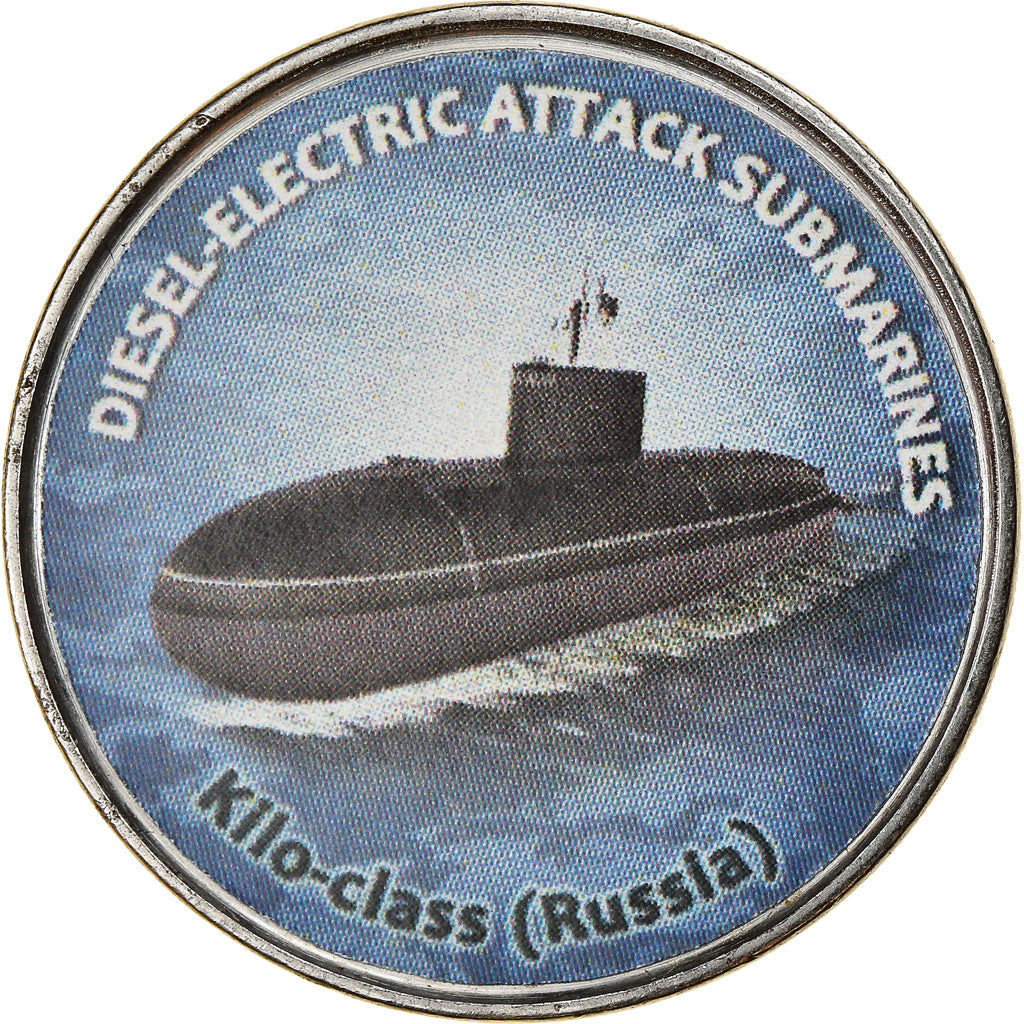 Coin, Zimbabwe, Shilling, 2020, Sous-marins - Kilo-Class, MS(63), Nickel plated