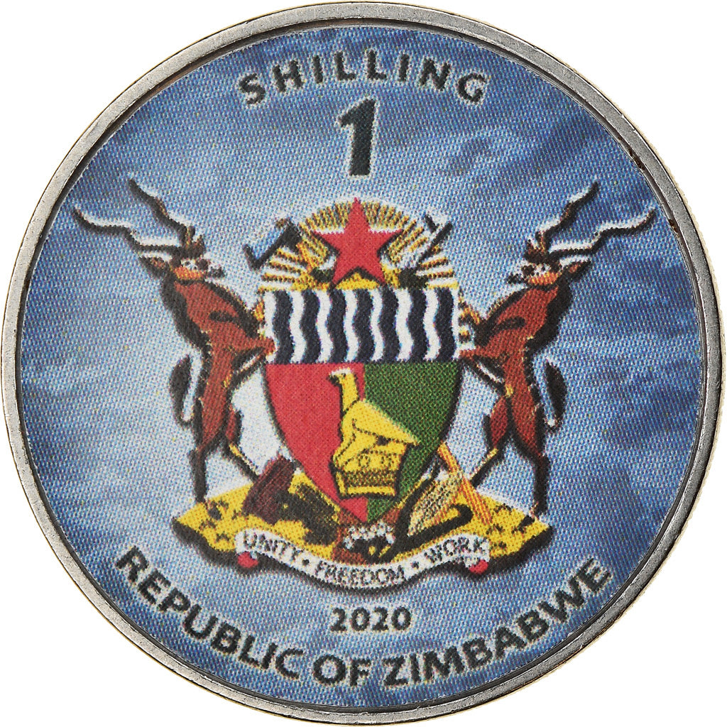 Coin, Zimbabwe, Shilling, 2020, Sous-marins - Kilo-Class, MS(63), Nickel plated
