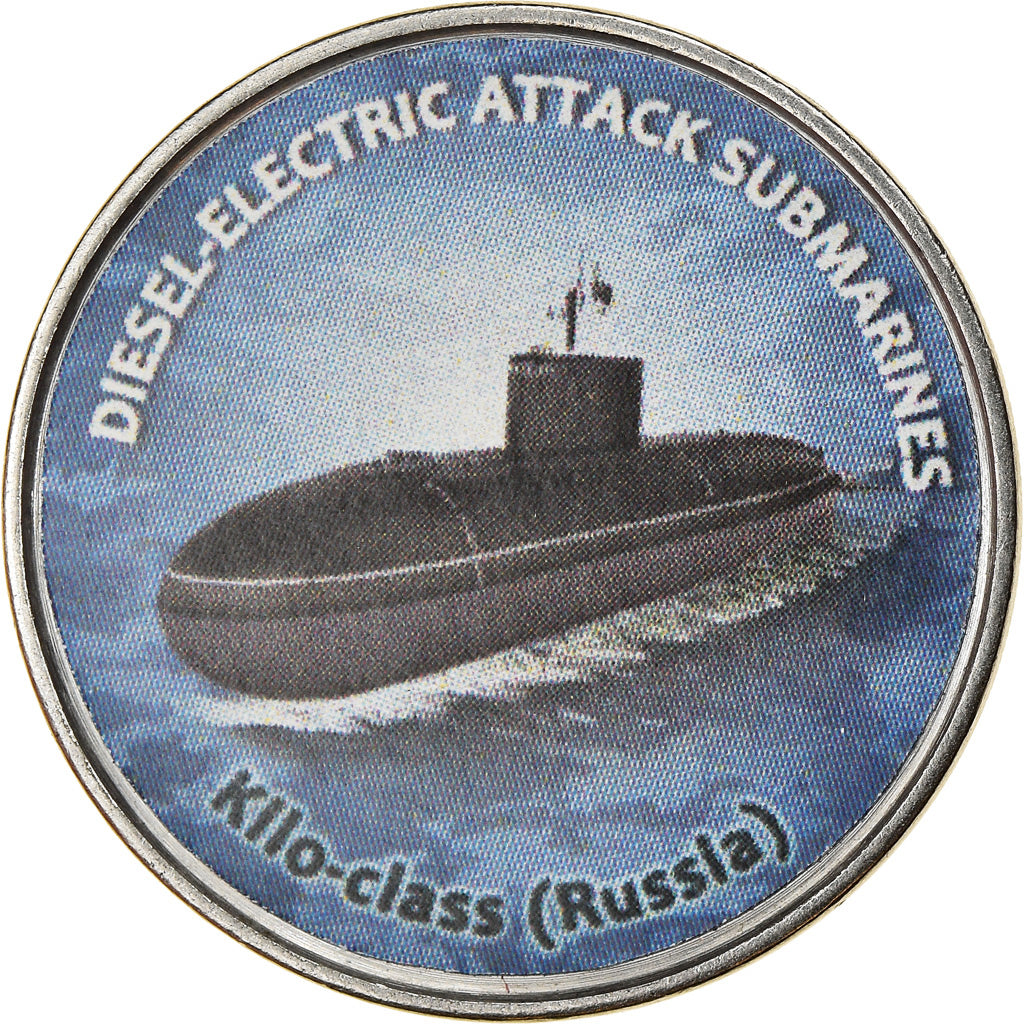 Coin, Zimbabwe, Shilling, 2020, Sous-marins - Kilo-Class, MS(63), Nickel plated