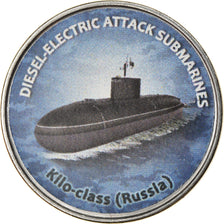 Coin, Zimbabwe, Shilling, 2020, Sous-marins - Kilo-Class, MS(63), Nickel plated