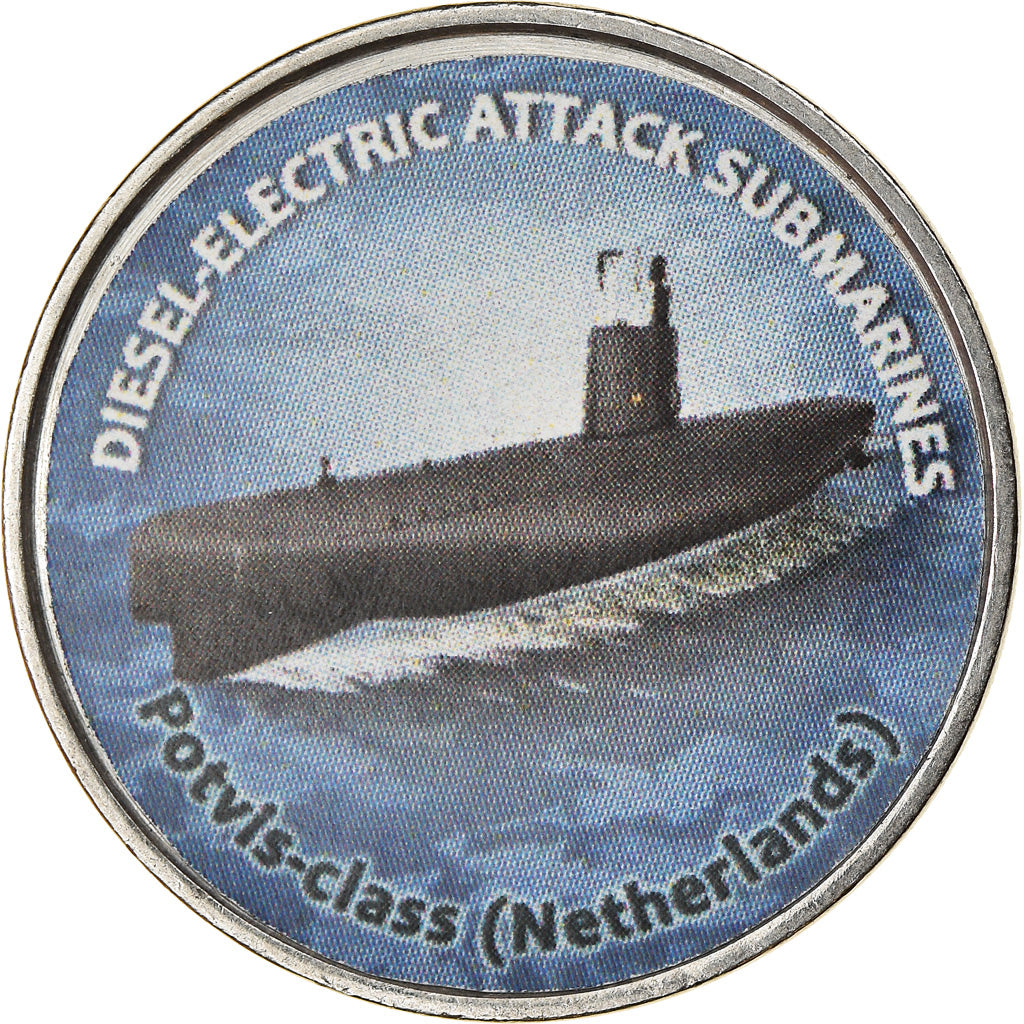 Münze, Simbabwe, Shilling, 2020, Sous-marins - Potvis-Class, UNZ, Nickel plated