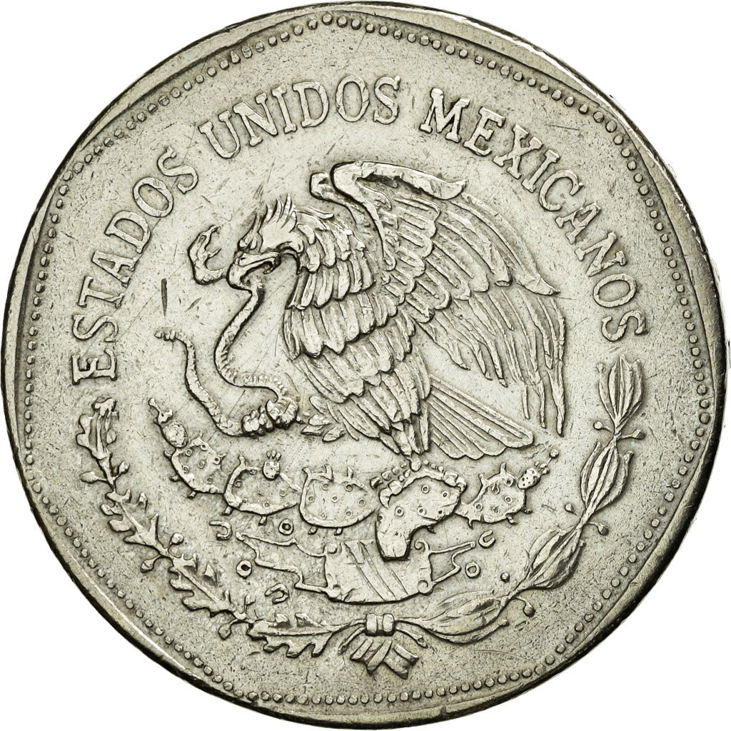 Moneda, México, 5 Pesos, 1980, Mexico City, MBC, Cobre - níquel, KM:485