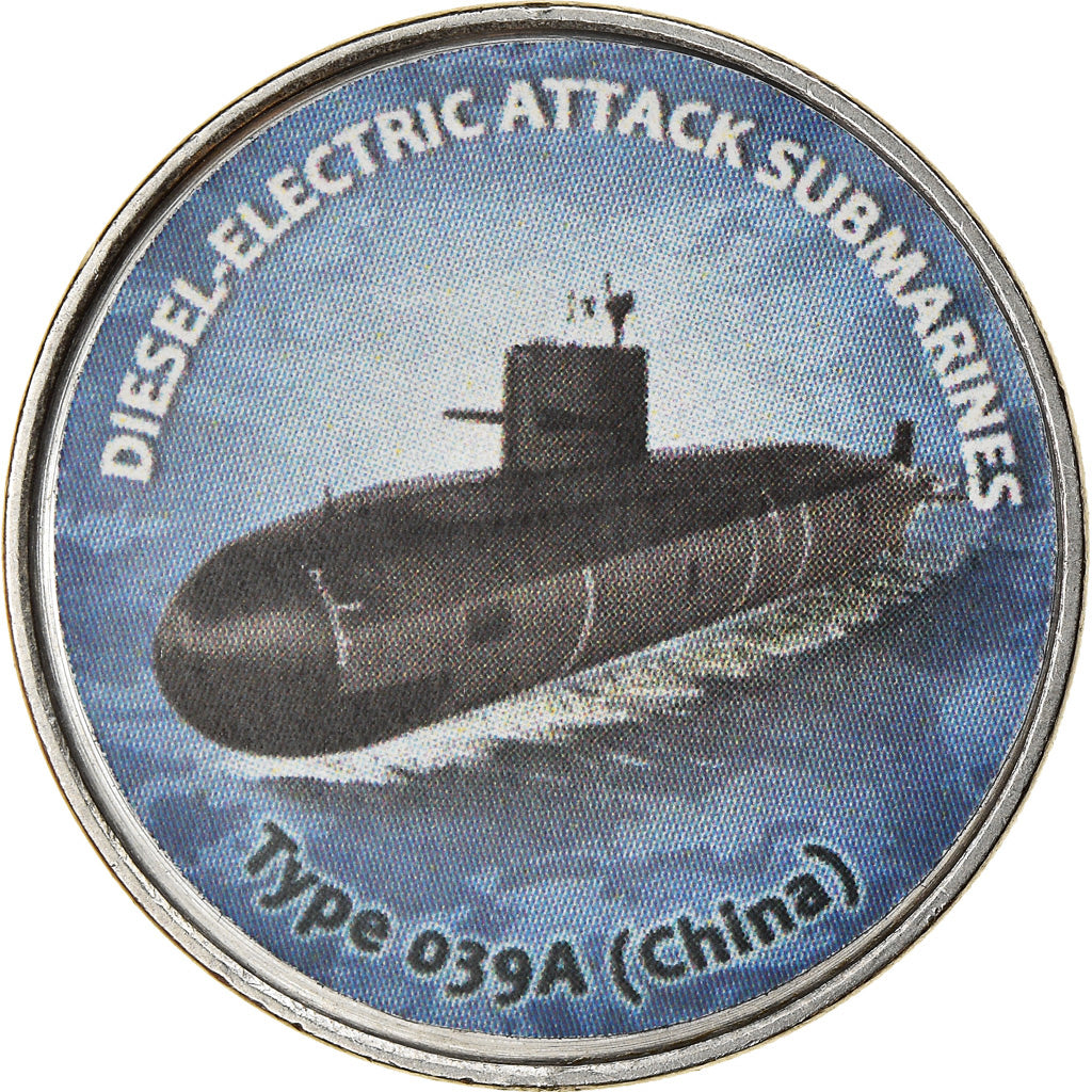 Münze, Simbabwe, Shilling, 2020, Sous-marins - Type 039A, UNZ, Nickel plated