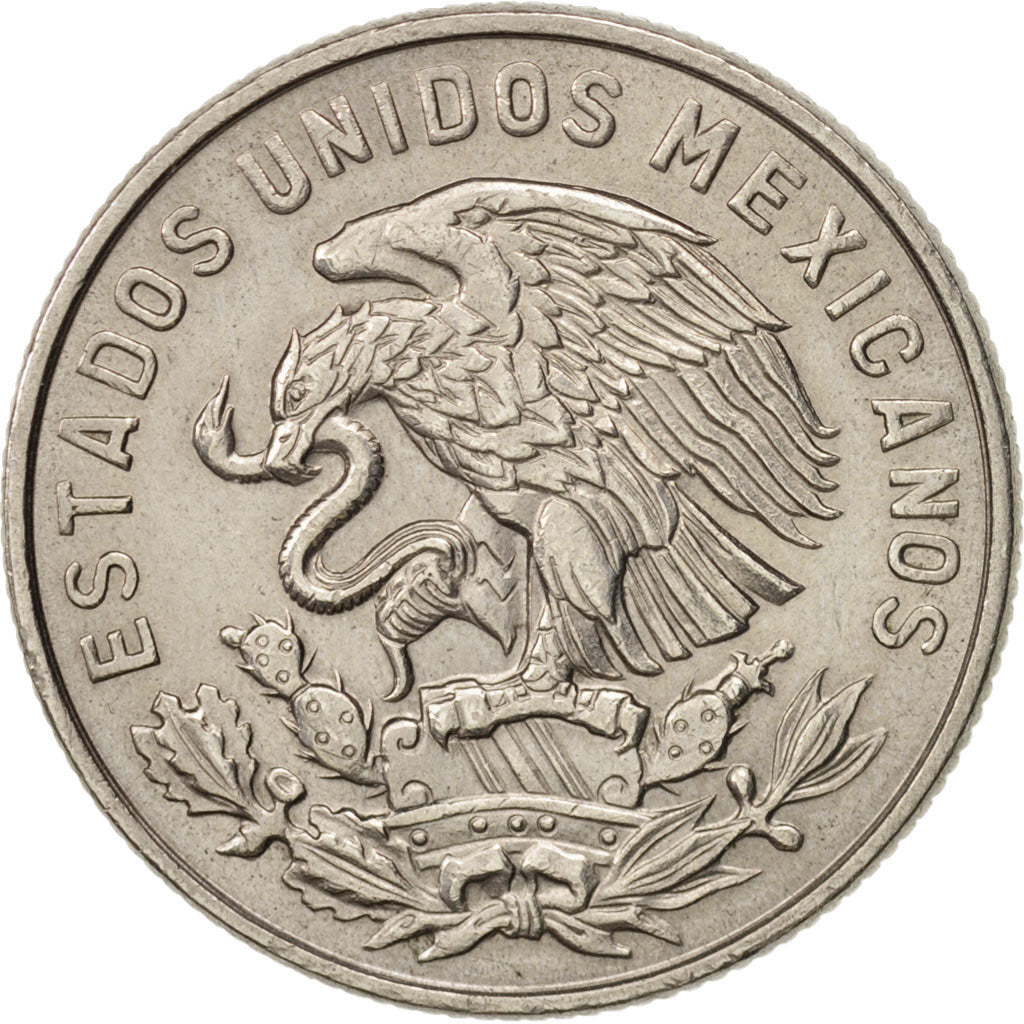 Mexico, 50 Centavos, 1968, Mexico City, AU(50-53), Copper-nickel, KM:451