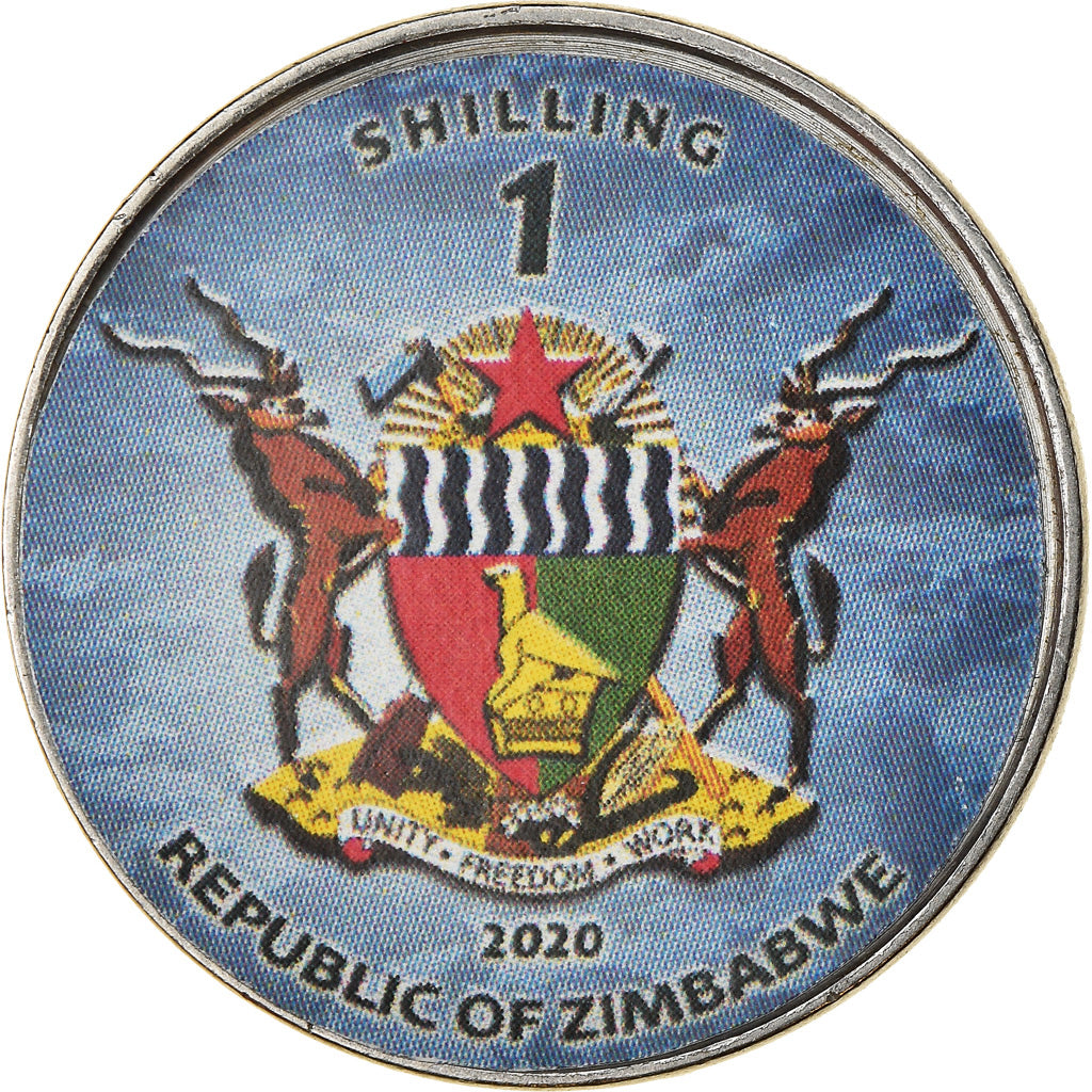 Coin, Zimbabwe, Shilling, 2020, Sous-marins - Akula-Class, MS(63), Nickel plated