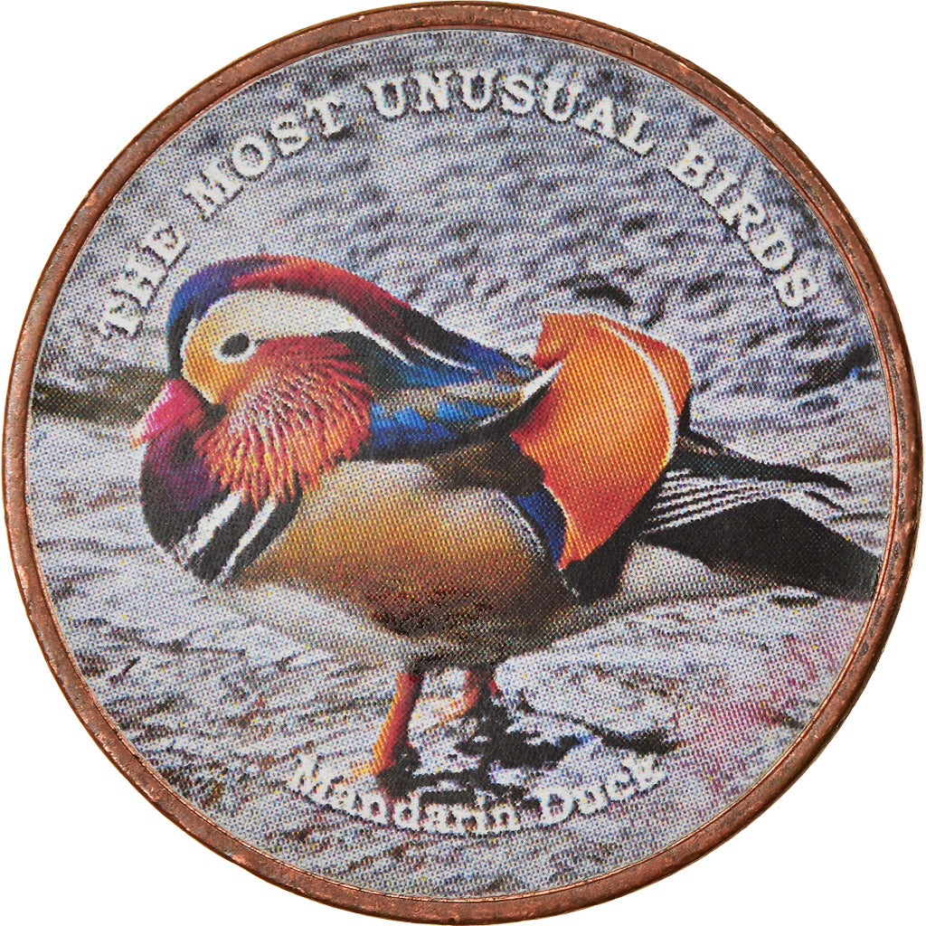 Coin, Somaliland, Shilling, 2019, Oiseaux - Canard mandarin, MS(63), Nickel