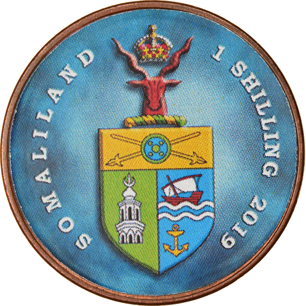 Coin, Somaliland, Shilling, 2019, Oiseaux - Canard mandarin, MS(63), Nickel