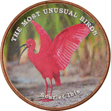 Coin, Somaliland, Shilling, 2019, Oiseaux - Scarlet Ibis, MS(63), Nickel plated