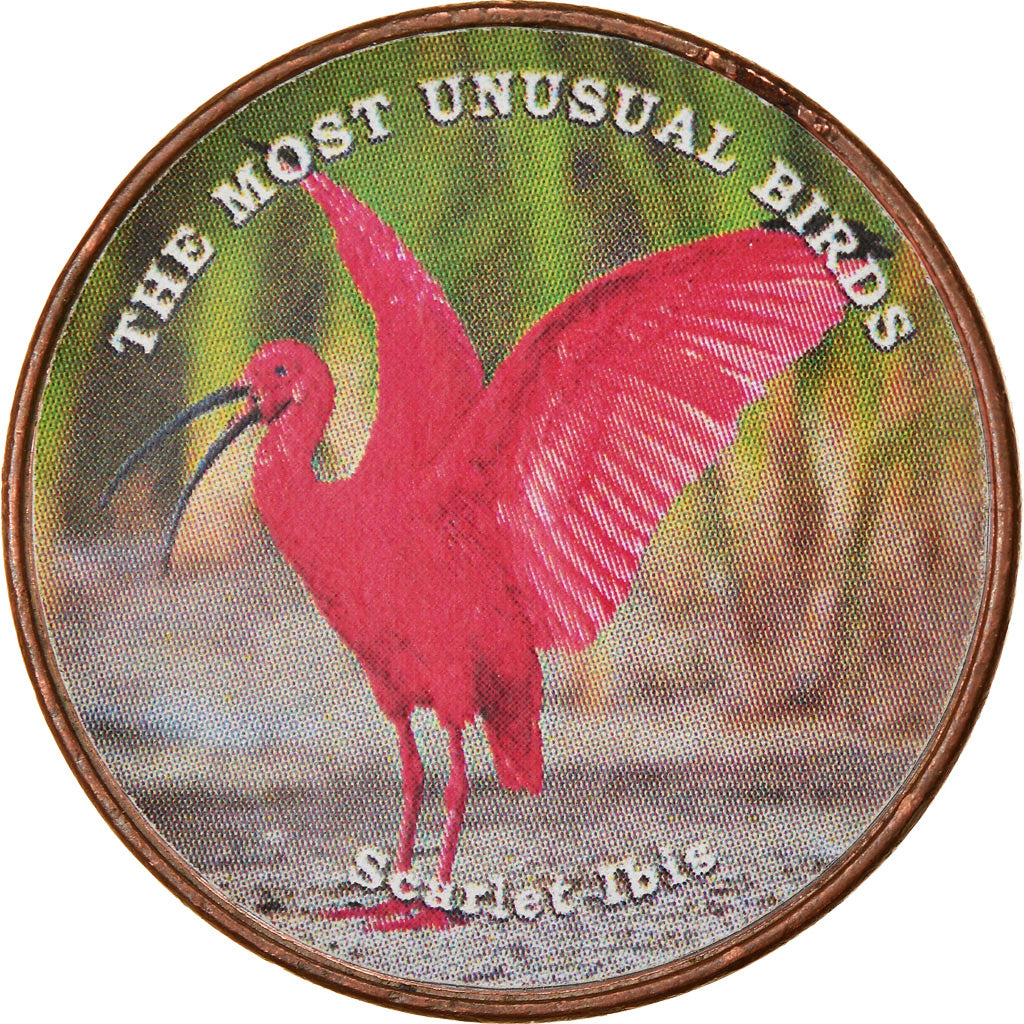 Moneda, Somalilandia, Shilling, 2019, Oiseaux - Scarlet Ibis, SC, Níquel