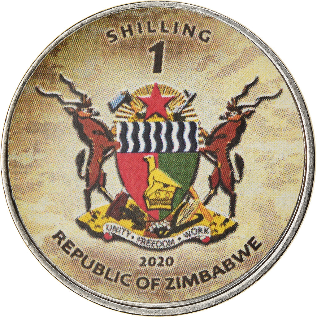 Monnaie, Zimbabwe, Shilling, 2020, Tanks - Al-Zarrar, SPL, Nickel plated steel