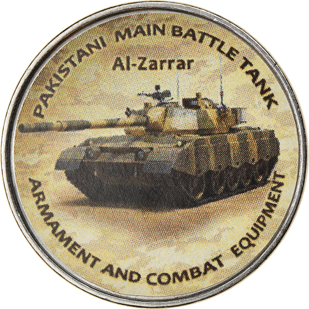 Coin, Zimbabwe, Shilling, 2020, Tanks - Al-Zarrar, MS(63), Nickel plated steel