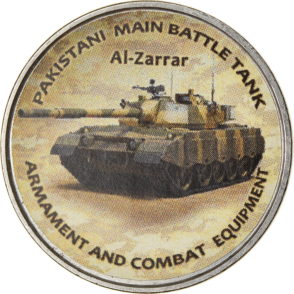 Coin, Zimbabwe, Shilling, 2020, Tanks - Al-Zarrar, MS(63), Nickel plated steel