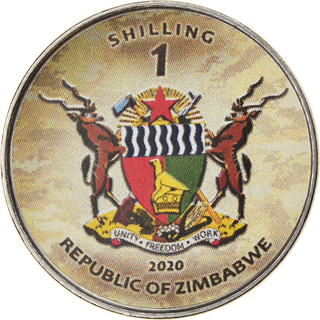 Monnaie, Zimbabwe, Shilling, 2020, Tanks - Al-Zarrar, SPL, Nickel plated steel