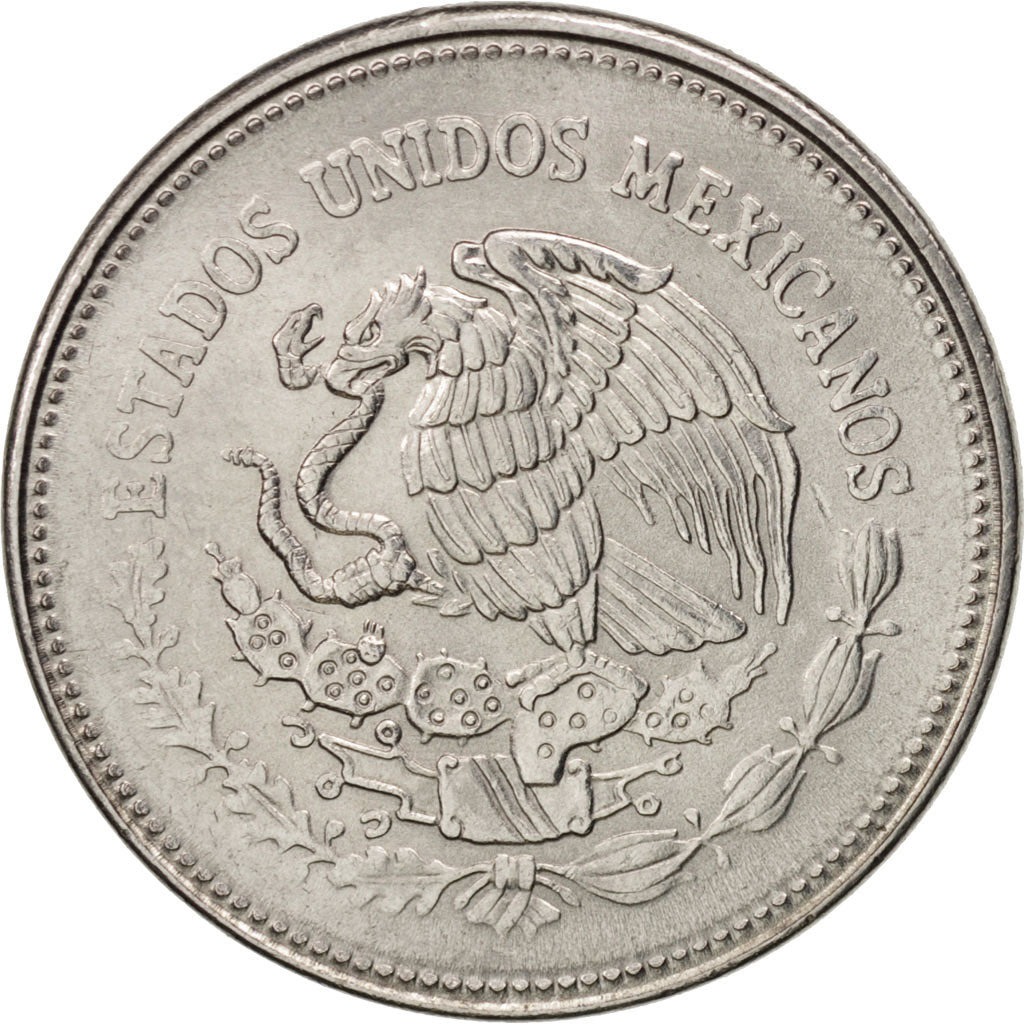 Mexico, 10 Pesos, 1985, Mexico City, AU(50-53), Stainless Steel, KM:512
