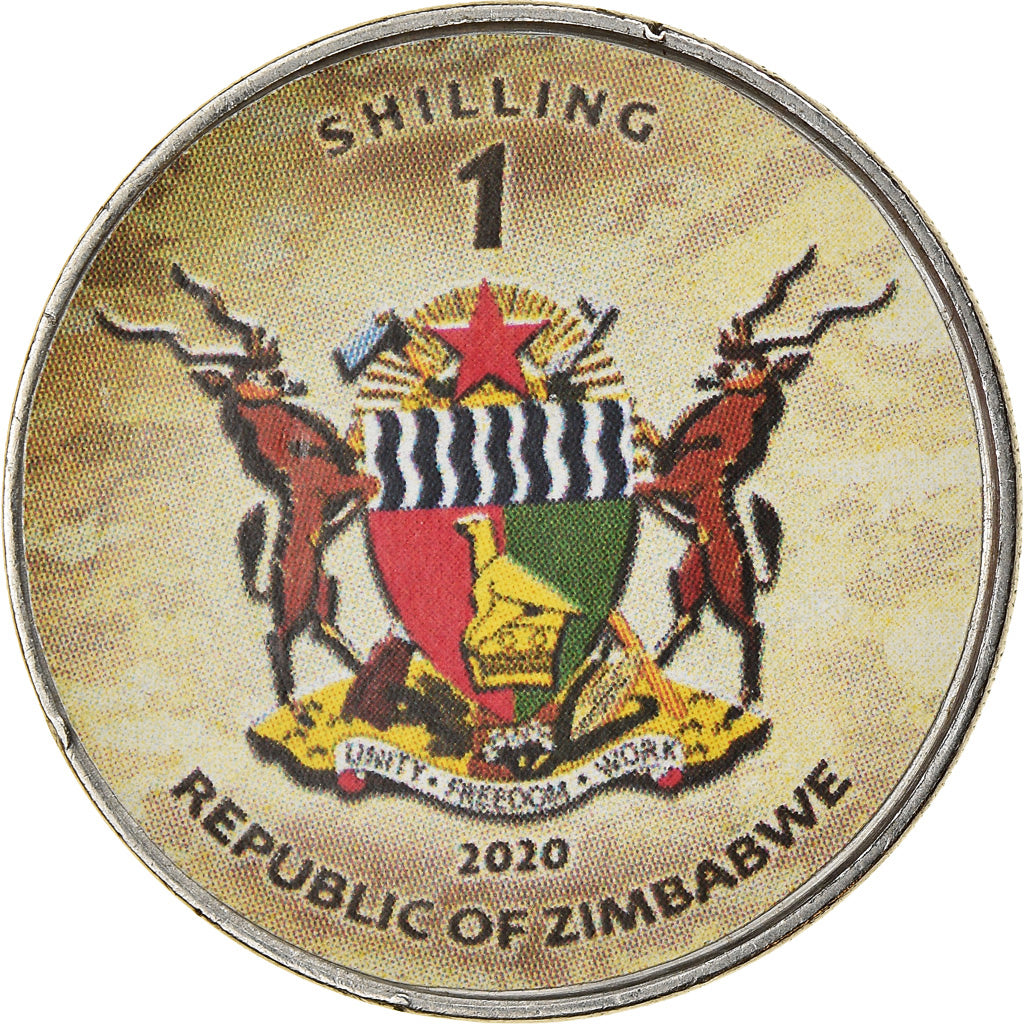 Moneta, Zimbabwe, Shilling, 2020, Tanks - TAM, SPL, Acciaio placcato nichel