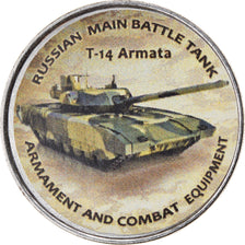 Coin, Zimbabwe, Shilling, 2020, Tanks - T-14 Armata, MS(63), Nickel plated steel
