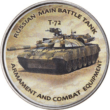Moneta, Zimbabwe, Shilling, 2020, Tanks - T-72, SPL, Acciaio placcato nichel