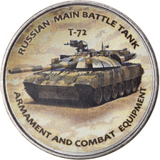 Coin, Zimbabwe, Shilling, 2020, Tanks - T-72, MS(63), Nickel plated steel