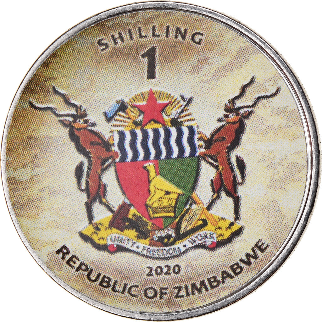 Moneta, Zimbabwe, Shilling, 2020, Tanks - T-64BM, SPL, Acciaio placcato nichel