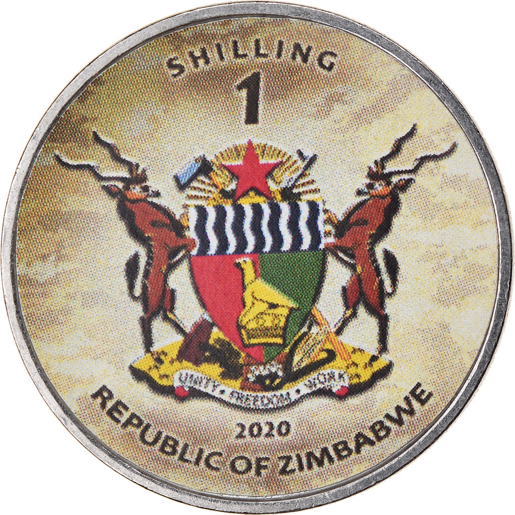 Monnaie, Zimbabwe, Shilling, 2020, Tanks - T-64BM, SPL, Nickel plated steel