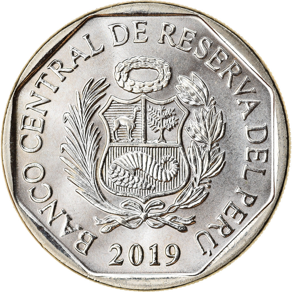 Moneda, Perú, Sol, 2018, Lima, Chats - Chat des Andes, SC, Níquel - latón