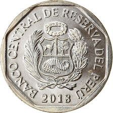 Moneda, Perú, Sol, 2018, Lima, Tapir des Andes, SC, Níquel - latón