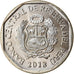 Coin, Peru, Sol, 2018, Lima, Félins - Jaguar, MS(63), Nickel-brass