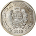 Coin, Peru, Sol, 2018, Lima, Félins - Jaguar, MS(63), Nickel-brass