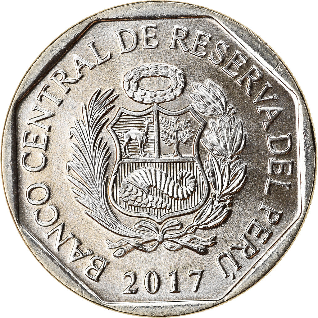 Münze, Peru, Sol, 2017, Lima, Crocodile de Tumbes, UNZ, Nickel-brass
