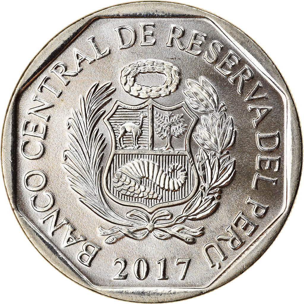 Münze, Peru, Sol, 2017, Lima, Crocodile de Tumbes, UNZ, Nickel-brass