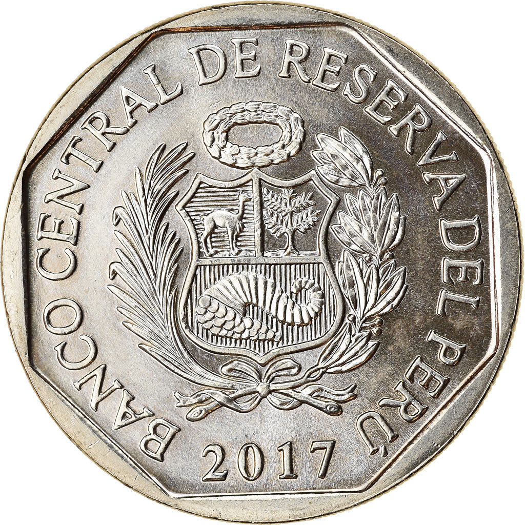 Moneta, Perù, Sol, 2017, Lima, Oiseaux - Condor des Andes, SPL, Nichel-ottone