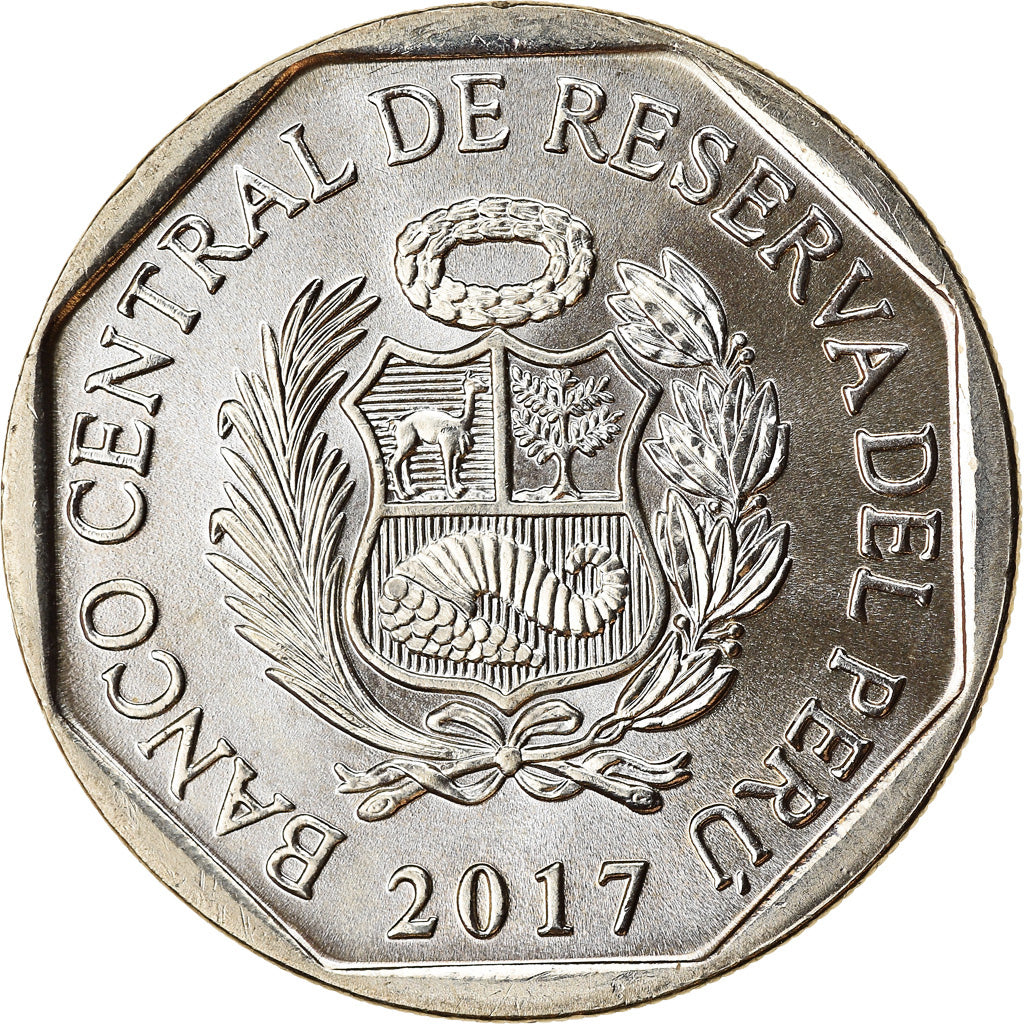 Moneta, Perù, Sol, 2017, Lima, Oiseaux - Condor des Andes, SPL, Nichel-ottone