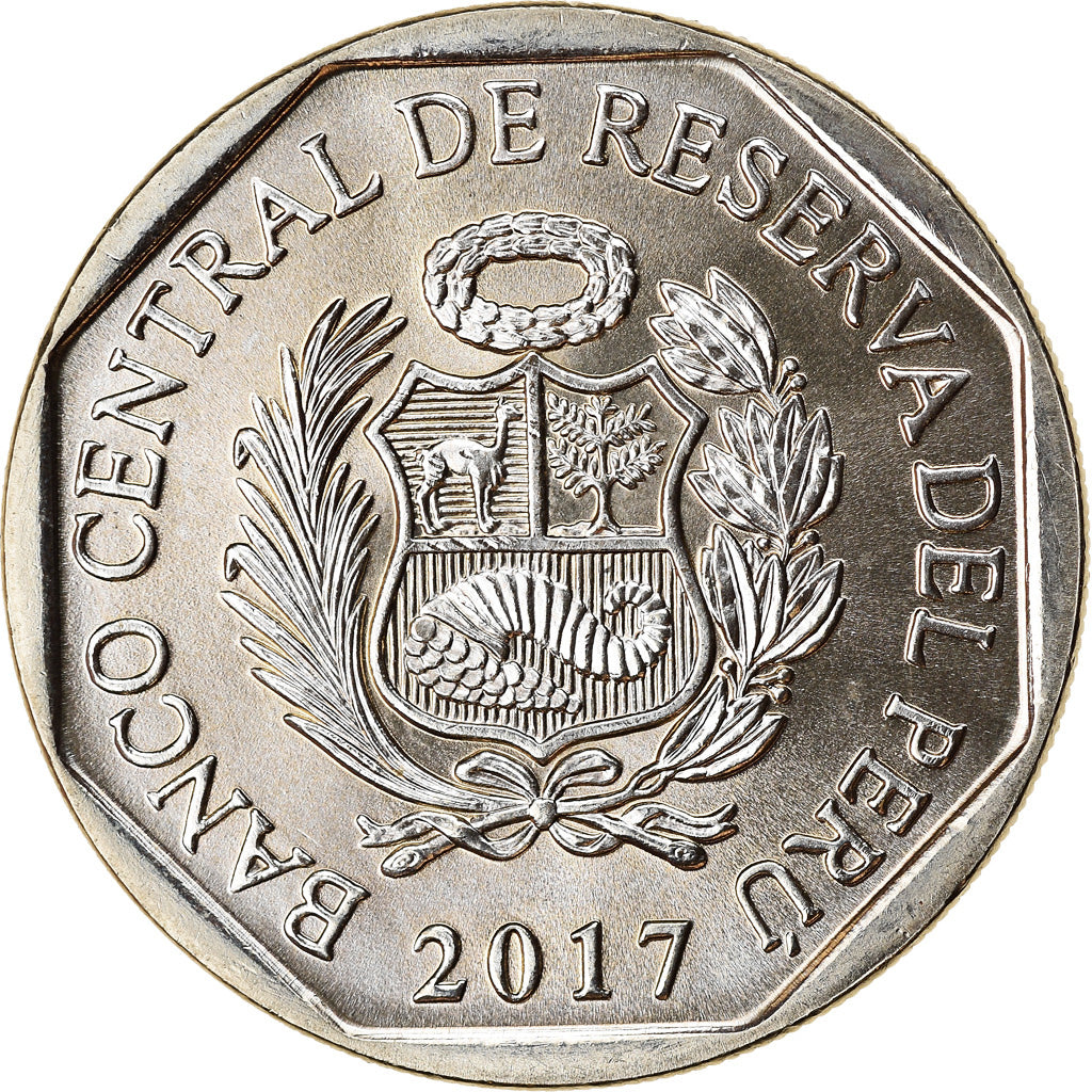 Moneta, Perù, Sol, 2017, Lima, Oiseaux - Condor des Andes, SPL, Nichel-ottone