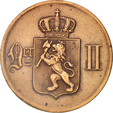 Norway, 5 Öre, 1876, AU(50-53), Bronze, KM:349