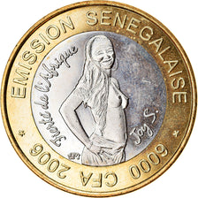 Münze, Senegal, IDAO, 6000 CFA, 2006, Joy S, UNZ, Bi-Metallic