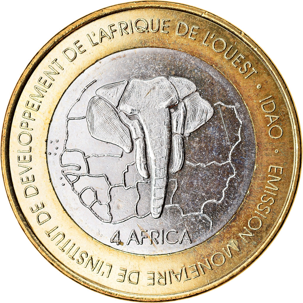 Moneta, Senegal, IDAO, 6000 CFA, 2006, Joy S, SPL, Bi-metallico