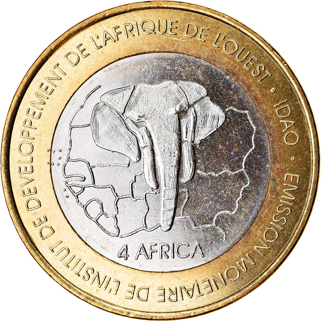 Moneta, Senegal, IDAO, 6000 CFA, 2006, Joy S, SPL, Bi-metallico