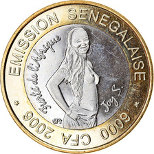 Münze, Senegal, IDAO, 6000 CFA, 2006, Joy S, UNZ, Bi-Metallic