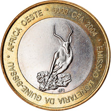 Moneta, Guinea-Bissau, IDAO, 6000 CFA, 2004, Antilope, SPL, Bi-metallico