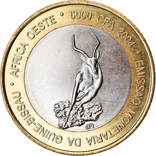 Coin, Guinea-Bissau, IDAO, 6000 CFA, 2004, Antilope, MS(63), Bi-Metallic