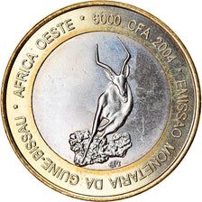 Moneta, Guinea-Bissau, IDAO, 6000 CFA, 2004, Antilope, SPL, Bi-metallico