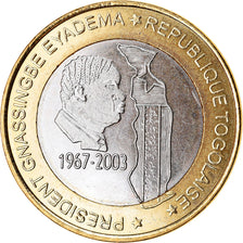 Münze, Togo, 6000 CFA, 2003, Paris, Président Gnassingbé Eyadema, UNZ