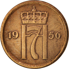 Norway, Haakon VII, Ore, 1956, AU(50-53), Bronze, KM:398