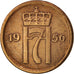 Norway, Haakon VII, Ore, 1956, AU(50-53), Bronze, KM:398