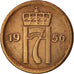 Norvège, Haakon VII, Ore, 1956, TTB+, Bronze, KM:398