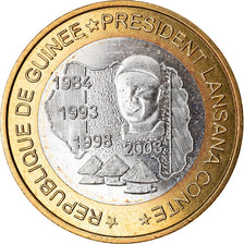 Moneta, Guinea, 6000 CFA, 2003, Président Lansan Conté, SPL, Bi-metallico