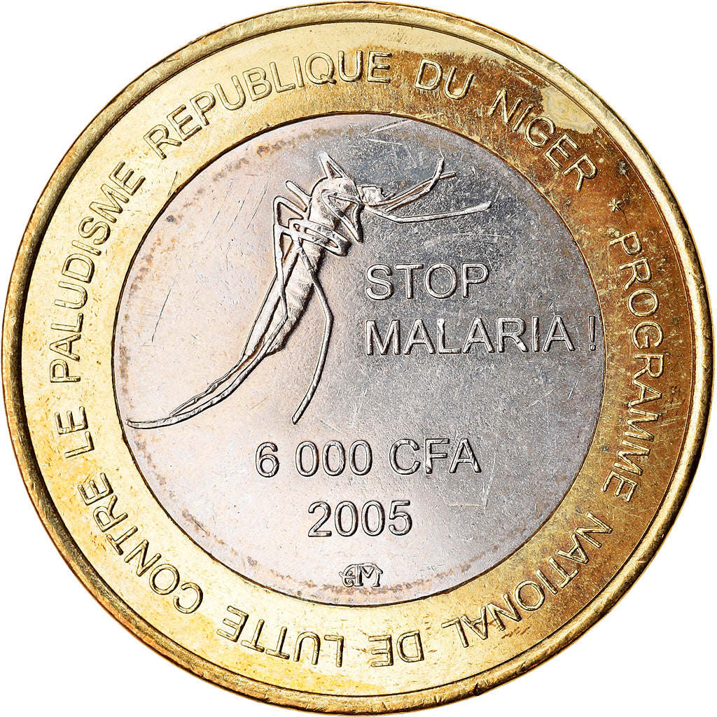 Moneta, Niger, IDAO, 6000 CFA, 2003, Lutte contre le paludisme, SPL