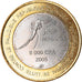 Moneda, Níger, IDAO, 6000 CFA, 2003, Lutte contre le paludisme, SC, Bimetálico