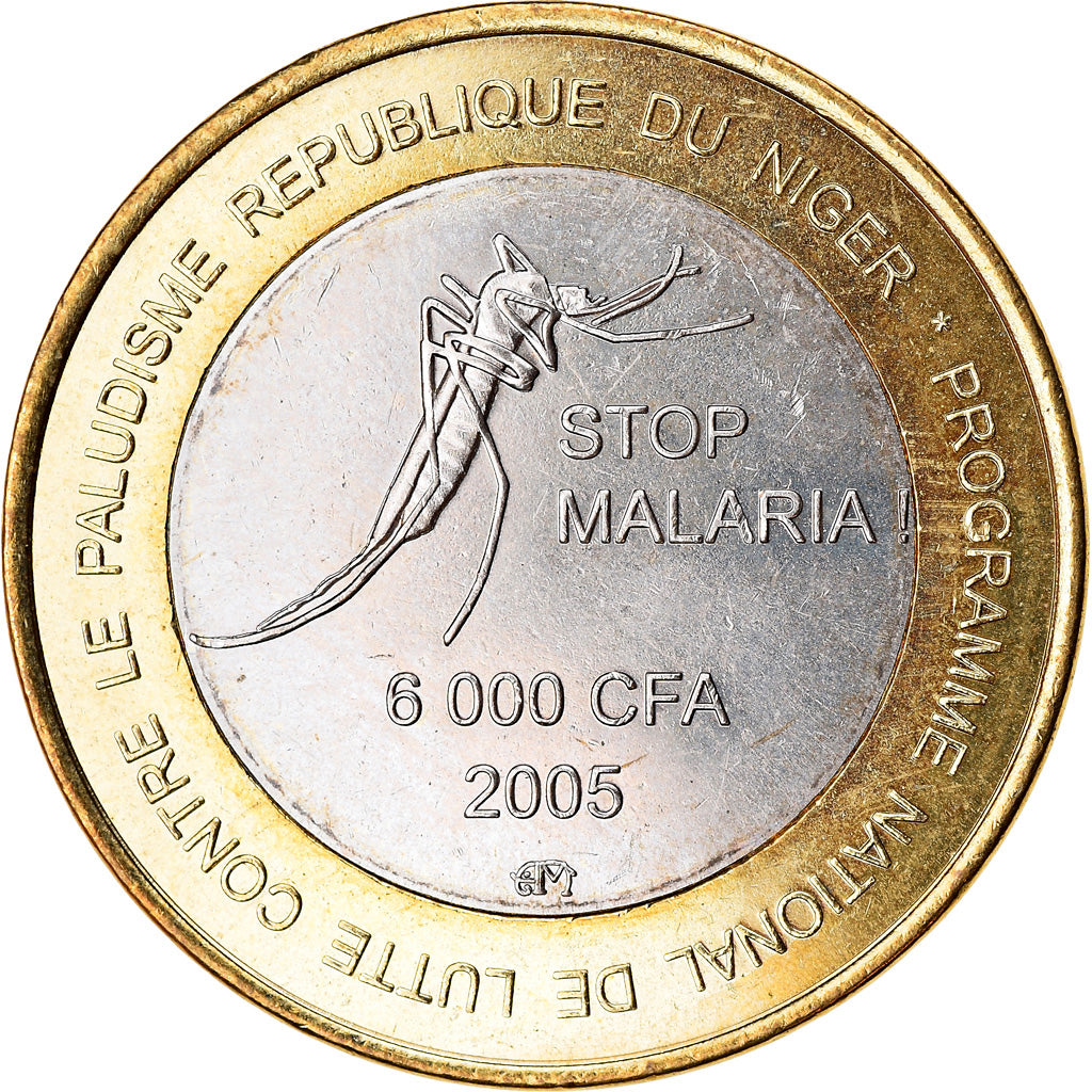 Moneta, Niger, IDAO, 6000 CFA, 2003, Lutte contre le paludisme, SPL