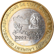 Moneda, Costa de Marfil, 6000 CFA, 2003, Président Laurent Gbagbo, SC